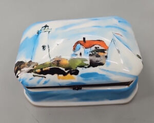 Rectangle lighthouse keepsake box, Nancy Zieske